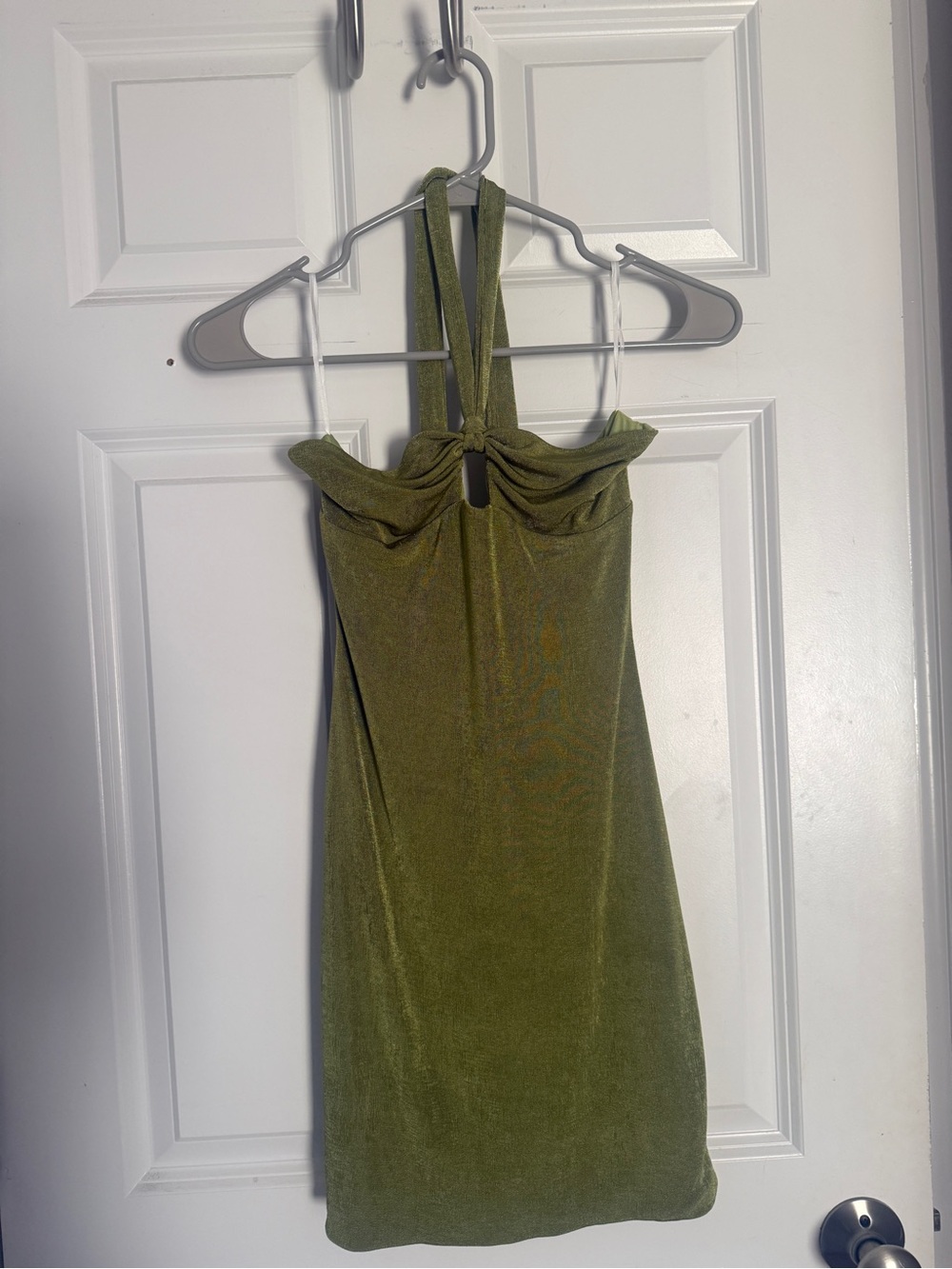 Princess Polly Olive Green Halter Mini Dress